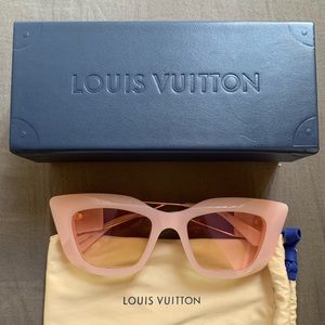 Authentic pink Louis Vuitton sunglasses